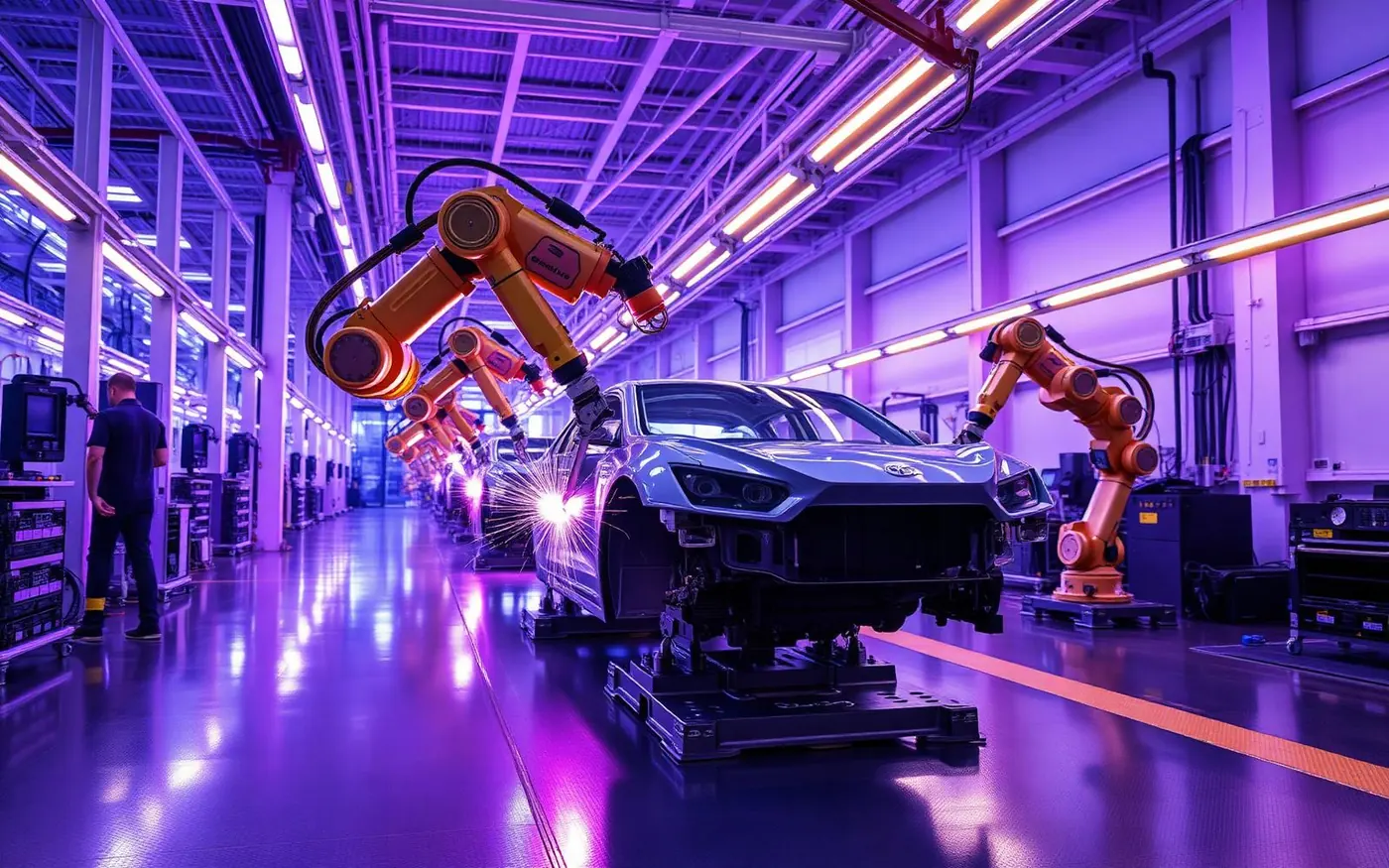 Engineers reviewing intelligent infrastructure for manufacturing and industrial operations